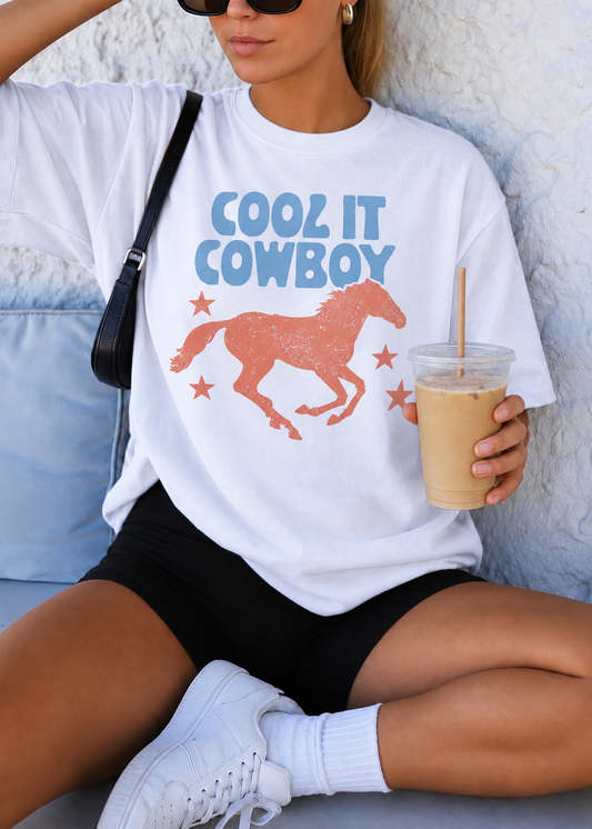 Cool It Cowboy — Organic Tee