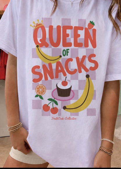 Queen of Snacks — Organic Tee