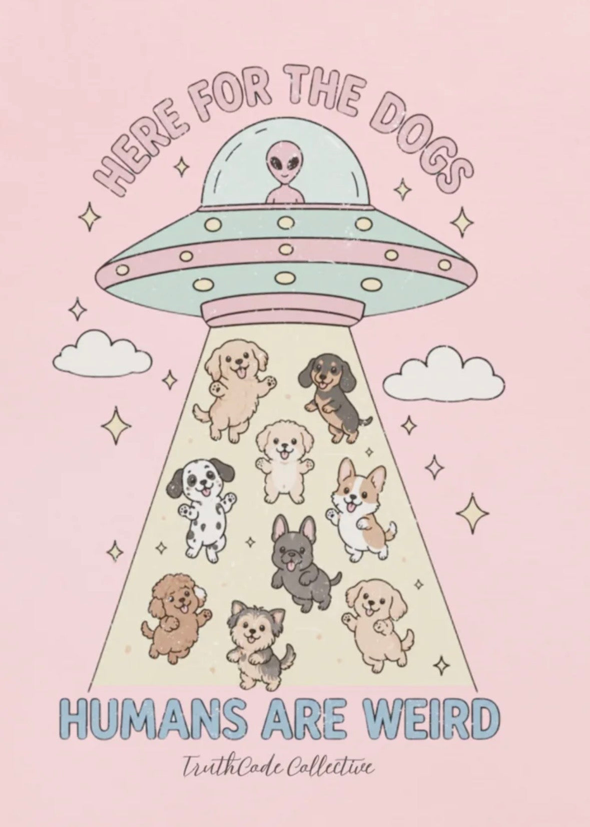 Here For Dogs — Organic Tee