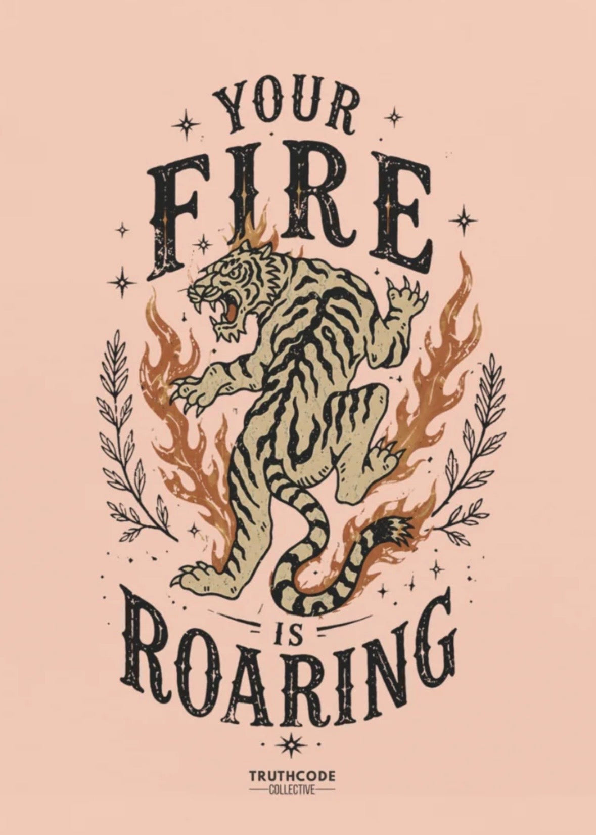 Fire Roaring — Organic Tee