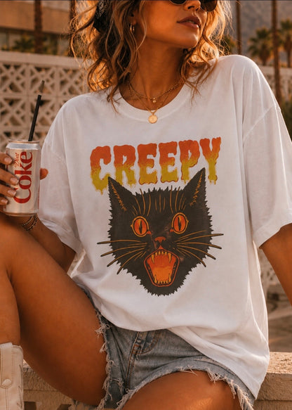 Creepy Cat — Organic Tee