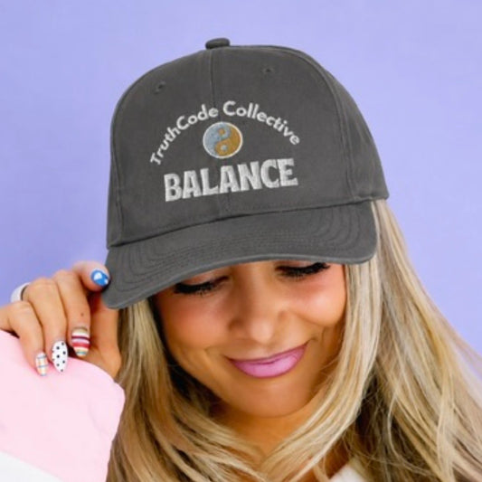 Balance — Embroidered Organic Baseball Cap
