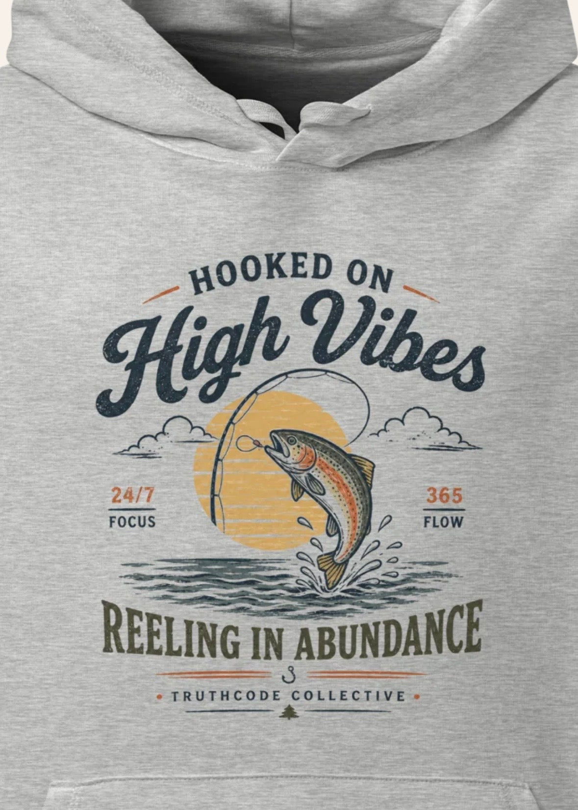 Hooked on High Vibes — Organic Hoodie